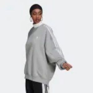 Oversized gray adidas sweatshirt